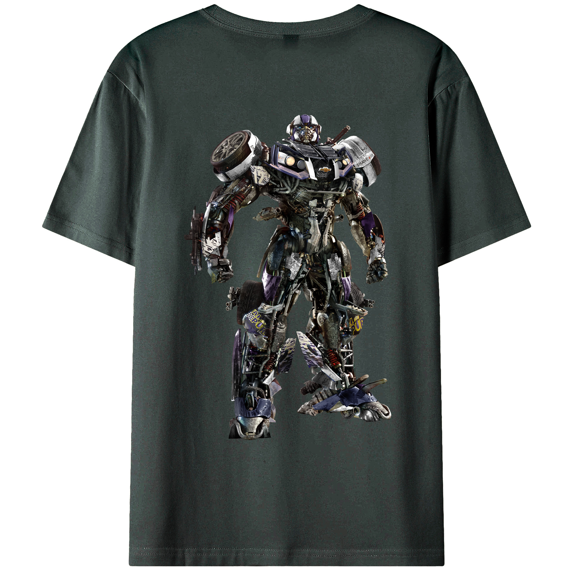 （画像用）  綿100％ メンズ半袖Tシャツ（バックプリント） 通気性